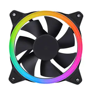120mm*120mm*25mm Computer PWM RGB fans cooling fan in PC case 12v 4 pin CPU RGB fans manufacturer