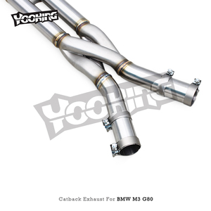 Tubería <span class=keywords><strong>de</strong></span> Escape Central <span class=keywords><strong>de</strong></span> Acero Inoxidable <span class=keywords><strong>de</strong></span> Longitud Igual con Diseño Personalizado para <span class=keywords><strong>BMW</strong></span> M2/M3/<span class=keywords><strong>M4</strong></span> G87/G80/G82 3.0T 2020-2024 - Product Image 3