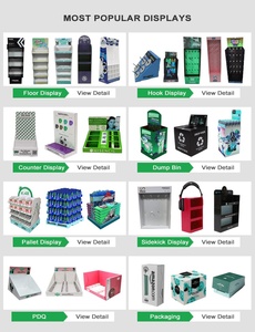 Kotak <span class=keywords><strong>Display</strong></span> palet kertas lipat portabel ramah lingkungan Modern grosir kotak <span class=keywords><strong>Display</strong></span> makanan kardus untuk toko Supermarket - Product Image 3