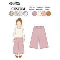 Pantalon Culotte en Maille à Pois pour Enfants, Taille Haute, Jambe Large, Coupe Courte, en Mélange de Coton, Bas de Pyjama Unisexe pour Tout-Petits