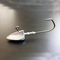 Tête de jig bionique haute résistance 3,5-35g, hameçon anti-accrocs en plomb pour leurre de pêche au bar, au crappie, en eau douce et en eau salée