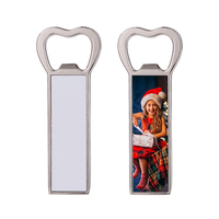 Qualisub Creative Aimants pour réfrigérateur Ouvre-bouteille Sublimation Ouvre-bouteille en métal Blancs pour presse à chaud