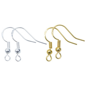 Crochets de boucles d'oreilles en cuivre plaqué or et argent pour la fabrication de bijoux féminins, accessoires DIY imprimés avec caractères 925 - Product Image 5