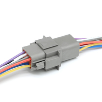 Conector Impermeable Automotriz LIZONE DT04-8P-L012 de 8 Pines Macho, Arnés de Cableado con Cable Electrónico de 18AWG y 20cm de Longitud