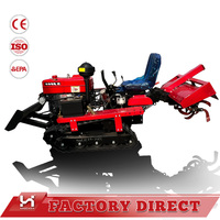Traktor Crawler 25HP 35HP 50HP Pengolah Tanah Sawah dan Lahan Kering Rotary Tiller Ripper Mini