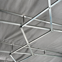 Tente mobile imperméable sans parois latérales avec structure en acier galvanisé pour atelier d'usine