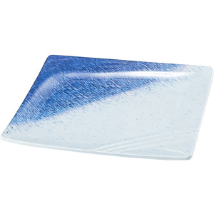<b>Square</b> Melamine Plates Blue Gradient Design For Restaurant Hotel Tableware 20cm <b>Set</b> Of 4 - Product Image 2