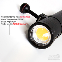 Lampe mbrée dscope V6K PRO, 12000 Lumens, éclairage sous-marine, lumière de recherche, faisceau lumineux 120, haute intensité moyenne