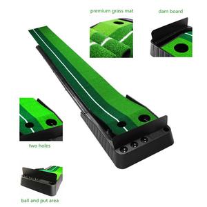 Ensemble d'entraînement au putting <span class=keywords><strong>de</strong></span> <span class=keywords><strong>golf</strong></span> miniature intérieur/extérieur pour hommes, green et tapis <span class=keywords><strong>de</strong></span> putting <span class=keywords><strong>de</strong></span> <span class=keywords><strong>golf</strong></span> pour la maison, le bureau, cadeau - Product Image 2