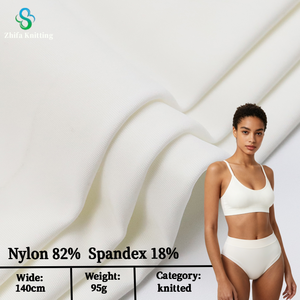 Tissu tricoté sans couture 95 g/m², 82 % polyamide, 18 % élasthanne, doux, respirant, respectueux de la peau, pour sous-vêtements, slips, lingerie - Product Image 1
