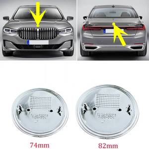 Emblema del logotipo de la insignia trasera del maletero del capó delantero de 82MM 74mm para E30 E38 E39 E46 E60 E61 E90 X1 X3 X4 X5 X6 E70 E83 X5 F10 F30 F32 - Product Image 1