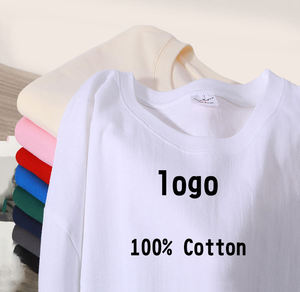 เสื้อยืดคอกลมผ้าฝ้ายแท้ 100% สำหรับทุกเพศ แบบ OEM พิมพ์ลายกราฟิก DTG ตามสั่ง ทรงปกติ แขนสั้น เหมาะสำหรับร้านค้าขายต่อ - Product Image 1