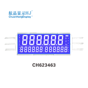 Nhà máy tùy chỉnh <span class=keywords><strong>COG</strong></span> HTN tích cực transmissive <span class=keywords><strong>pin</strong></span> kết nối 6 chữ số giờ 7 đoạn dẫn backlit <span class=keywords><strong>LCD</strong></span> hiển thị 133.0*50.8 mét - Product Image 3