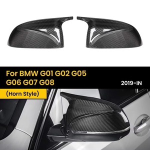 Coques de rétroviseurs extérieurs en fibre de carbone véritable pour OLIVER BMW G01 G02 G05 G06 G07 G08 2019-IN Remplacement direct - Product Image 6