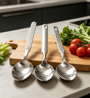 Lot de Couverts de Luxe Durables en Acier Inoxydable Poli Miroir, Écologiques et Lavables au Lave-Vaisselle, pour le Moyen-Orient