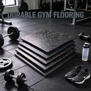 Tapis de sol de gym en caoutchouc haute résistance offrant des performances <span class=keywords><strong>et</strong></span> une protection durables - Product Image 1
