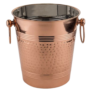 Stainless Steel Ice Bucket with Handles Single Wall Luxury Wine <b>Cooler</b> Champagne Chiller Bucket Wholesale Barware for Party Club - Product Image 4
