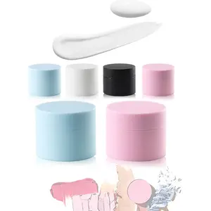 Body Scrub PP Single Wall Plastic Cosmetic Face Cream Jar Lotion Containers Skin Care Nail Gel