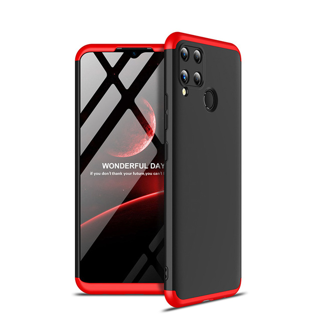 For Oppo Realme C15 C12 C11 C31 C35 C25Y C21Y C25s C25 C21case Cover 3 in 1 360 Slim Matte Frosted Pc Hard Plastic Phone case