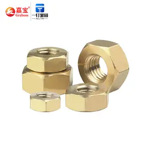 China fasteners DIN934 Brass Copper Hex Nut and bolt M1.6-M20 Nuts