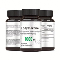 Capsules de bêta-ecdystérone halal de 1000 mg pour la santé musculaire, vitamines pour l'augmentation de la masse, choix anabolique naturel