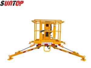 Elevador Tipo Spider com Nivelamento Automático e Altura de Plataforma de 22m e Alcance de 20m para Manutenção de Iluminação Pública e Trabalho Aéreo - Product Image 3