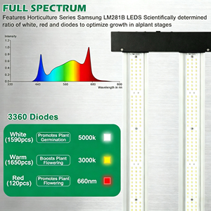 LM301H ไฟ LED 10บาร์1000W 2.9 umol/j พับเก็บได้ไฟปลูกพืชในร่มสำหรับปลูกพืชในร่ม - Product Image 5