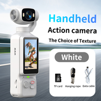 Cámara de Acción de Bolsillo Blanca de Fábrica OEM, Pantalla de 2 Pulgadas, Full HD 1080P, 32 GB MicroSD, Creación de Vídeo con un Toque, Batería de 1800 mAh