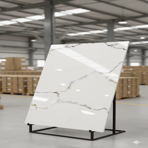 Baldosas de Porcelana 600x1200mm Diseño Azul Atlas Moderno Antibacteriano Antideslizante para Pisos y Paredes Interiores Brillante para Supermercados y Salas de Estar - Product Image 1