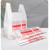 Großhandel Custom Logo PE Reiß verschluss taschen mit "Danke" für den Supermarkt Verwendung für Kleidung Verpackung mit Ventil Dichtung griff