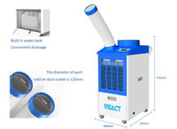 En Stock, Entrega Rápida, Enfriador de Aire Portátil con Compresor de 9000 BTU, 100V-240V, para Fábrica y Laboratorio