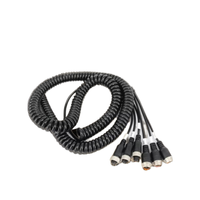 5M câble télescopique fronde 4 broches caméra Flex Aviation spirale Extension M12 tête de véhicule remorque fil cuivre Contact puissance