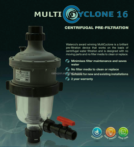 Sistema de Purificación de Agua Centrífugo Multiciclónico Waterco 16 de Alto Flujo para Exteriores con Prefiltración <span class=keywords><strong>Manual</strong></span> - Product Image 4