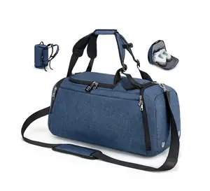 निविड़ अंधकार खेल जिम बैग विरोधी चोरी कोडित ताला यात्रा जूता और गीला के साथ Duffer बैग जेब
