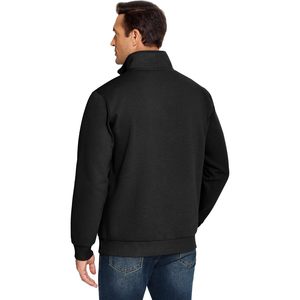 Sweat-shirt à col montant zippé pour homme FOXA, en molleton de coton, manches longues, décontracté, chaud, pour l'automne et l'hiver - Product Image 2