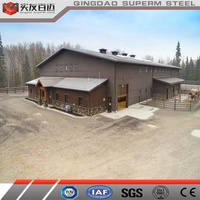 Construction de bâtiments de ferme en métal à plusieurs étages Préfabrication Barndominium Structures en acier Grange