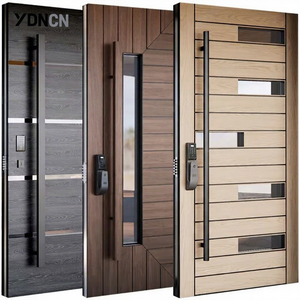 Moderne <span class=keywords><strong>Porte</strong></span> <span class=keywords><strong>d</strong></span>'Ingresso Pivotanti in Alluminio-Acciaio con Serratura Intelligente e Chiusura Multipunto, <span class=keywords><strong>Porte</strong></span> Esterne di Sicurezza - Product Image 6