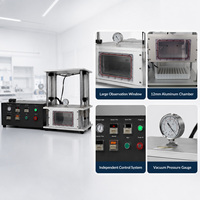 Chambre de diffusion d'électrolyte sous vide de laboratoire pour cellules en pochette et cylindriques, type boîte verticale