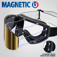Lunettes de ski personnalisées par le fabricant, protection UV400, verres photochromiques, lunettes de sport pour la neige, lunettes de snowboard polarisées