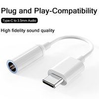 USB-C zu 3,5mm Audio-Buchsen-Adapter kabel USB Typ C AUX Audio Converter für Mobiltelefone und Laptops Plug-In-Kopfhörer