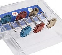 Kit de polissage dentaire Toboom en résine composite manuelle, 6 pièces, polisseurs en caoutchouc RA3306G