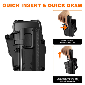 Funda Universal para Más de 400 Modelos, Funda Táctica de Nailon Compatible con G17 G19 G43 XD 1911 P320 <span class=keywords><strong>CZ75</strong></span> P226 92FS PX4, Soporte para Logotipo Personalizado - Product Image 2