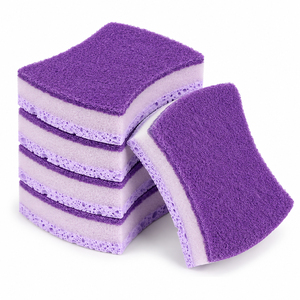 Spugna Abrasiva in Poliestere con Carburo di Silicio, Base in Schiuma PU e Polpa di Legno, Strumento per Pulizia e Lavaggio <span class=keywords><strong>Piatti</strong></span> in Cucina - Product Image 1