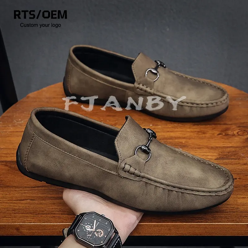 Classic Leather Slip On Driving Moccasins Penny Loafers Flat Moccasin Driving Shoes Men Shoes Suede Men Soft Loafers