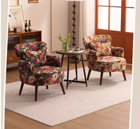 Fauteuil de salon HANYEE de conception américaine, canapé individuel en tissu pour salon, fauteuil individuel