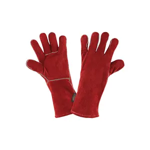 BOX 6 Gants de soudage, rouges, TRUPER - Product Image 1