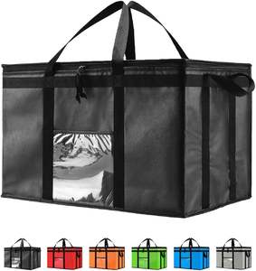 Medium Insulated Grocery Tote for Hot and Cold <b>Food</b> Delivery Lunch <b>Cooler</b> for Pizza Warmer Parties and Catering - Product Image 3