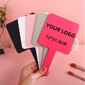 Zonyin Custom logo <strong>Big</strong> <strong>Size</strong> Handheld Cosmetic <strong>Mirror</strong> Travel Portable Handle Hand Beauty <strong>Vanity</strong> Makeup <strong>Mirror</strong> for Women Gifts - Product Image 2