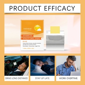 Bandes orales à dissolution rapide de Vitamine D3 et <span class=keywords><strong>B1</strong></span> à base de plantes pour le métabolisme énergétique, la vitalité et le soutien de l'humeur (OEM) - Product Image 4