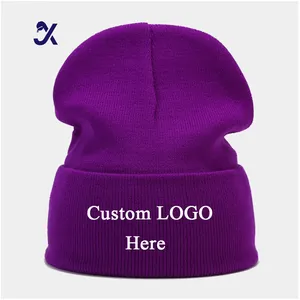 JX Wholesale In-Stock Women Subzero Ear Protection Pompom One Piece Custom Knitted Woolen Winter Hats And Scarf